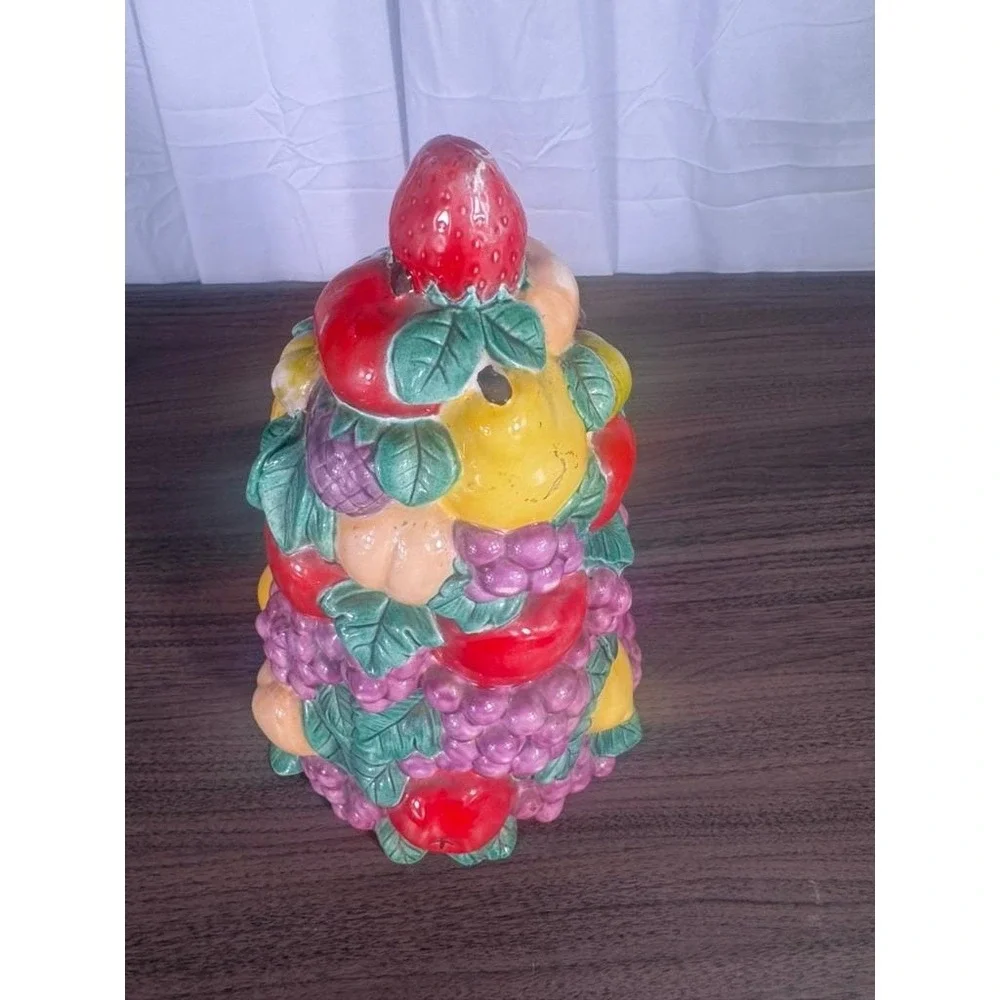 Vintage Holland Mold Fruit Tree Topiary Hand Painted Ceramic 1975‎